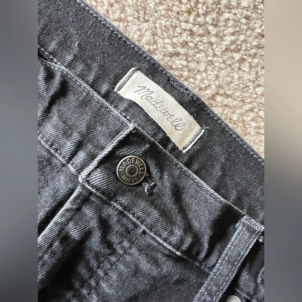 Madewell The Perfect Vintage Flare Jean Black Sherborn Wash High Rise Sz 33